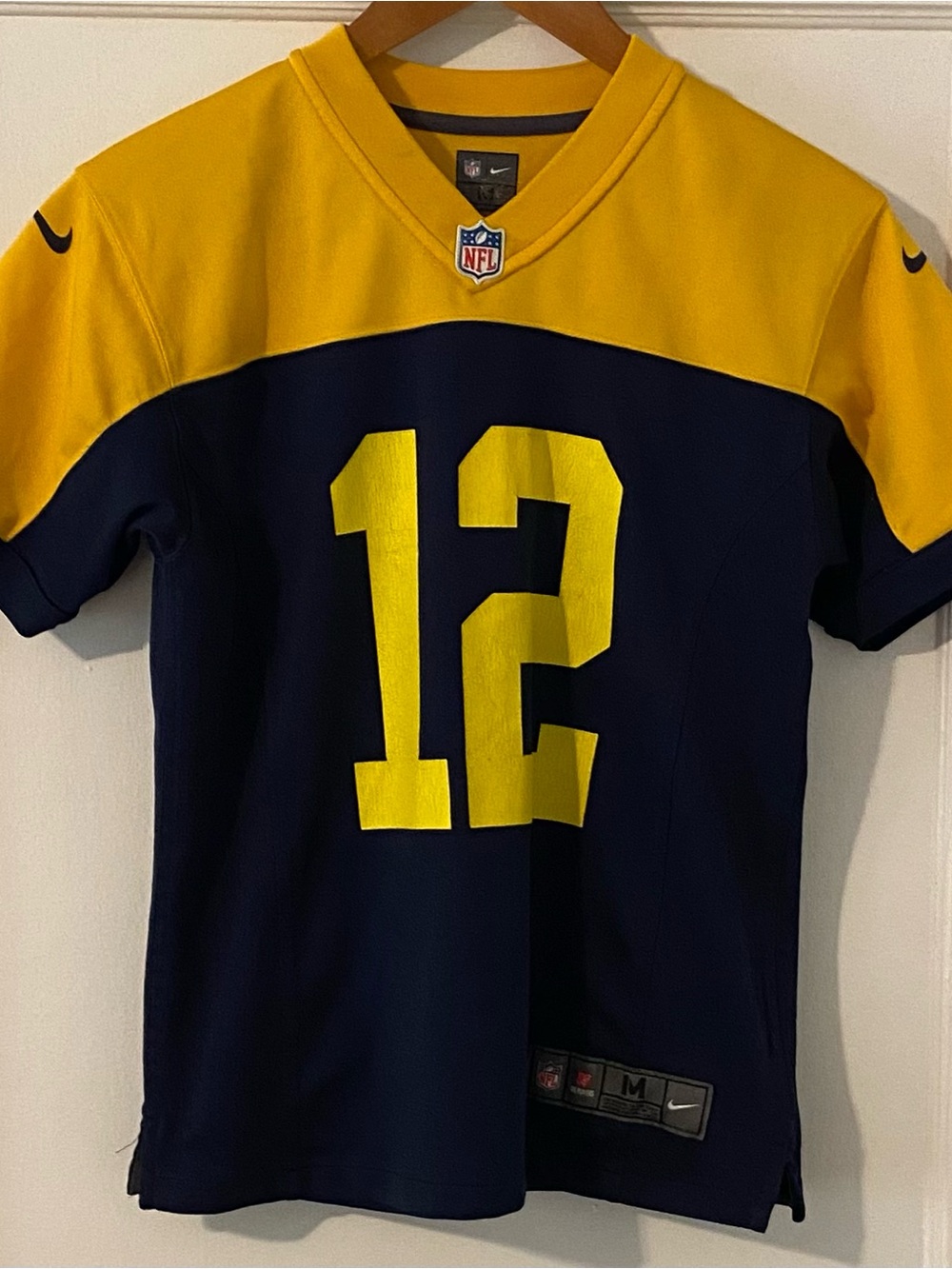 Green Bay Packers Aaron Rodgers Youth Medium Throwback Jersey